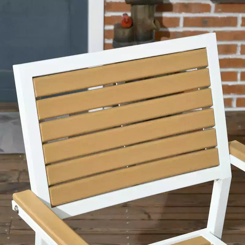 Ensemble repas d'extérieur 5 pièces pour 4 personnes, salon de jardin en rotin tressé, table et chaises de patio avec coussins, table carrée en métal