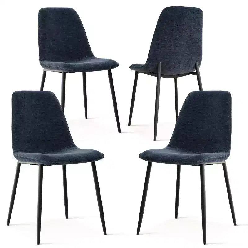 Ensemble de salle à manger moderne 5 pièces, table rectangulaire de 150 cm avec 4 chaises rembourrées, meubles pour petits espaces de cuisine et salle à manger - Panipeachy