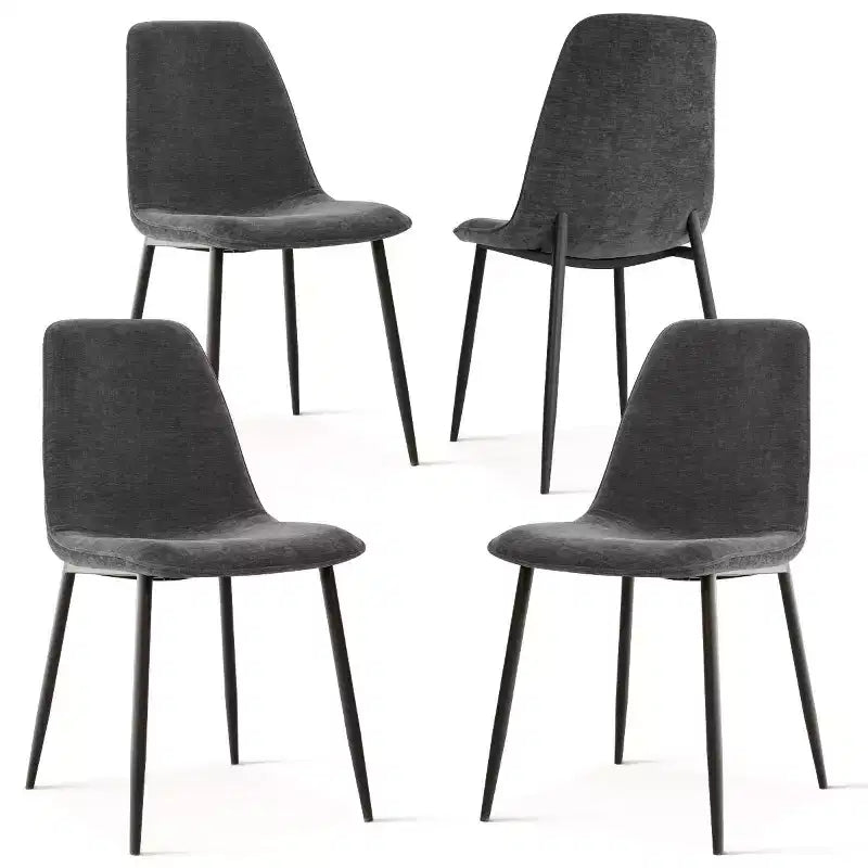 Ensemble de salle à manger moderne 5 pièces, table rectangulaire de 150 cm avec 4 chaises rembourrées, meubles pour petits espaces de cuisine et salle à manger - Panipeachy