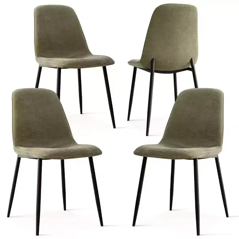 Ensemble de salle à manger moderne 5 pièces, table rectangulaire de 150 cm avec 4 chaises rembourrées, meubles pour petits espaces de cuisine et salle à manger - Panipeachy