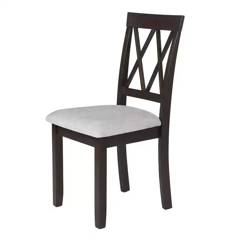 Ensemble de salle à manger GDFStudio Harlan avec table à abattants et 4 chaises rembourrées