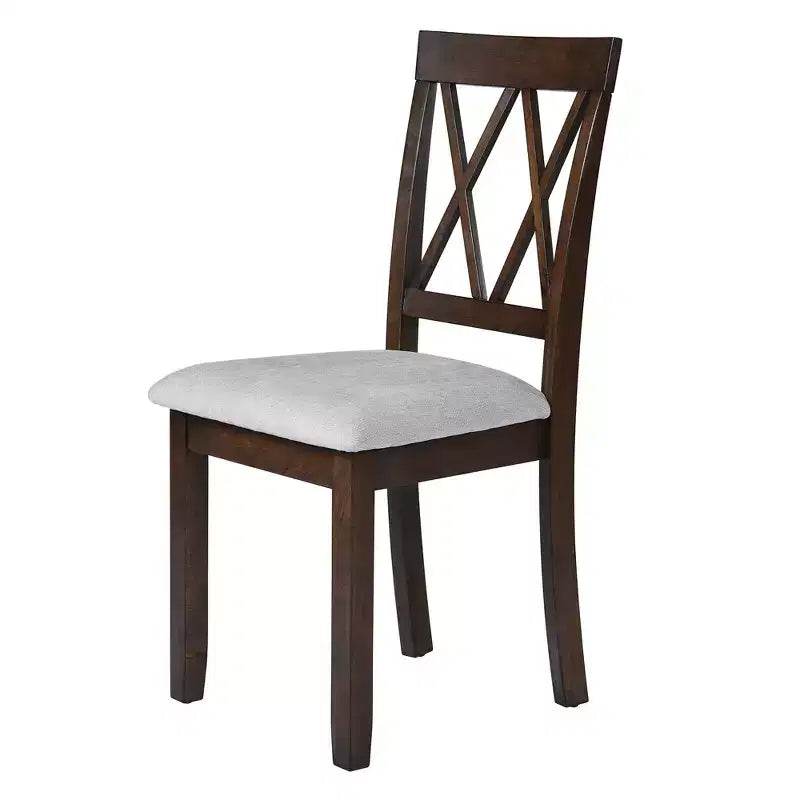 Ensemble de salle à manger GDFStudio Harlan avec table à abattants et 4 chaises rembourrées
