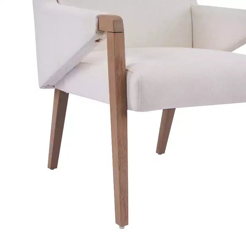 Ensemble de salle à manger moderne 7 pièces Christopher Knight Home Anand en bois d'hévéa avec revêtement en lin et table ovale à piédestal