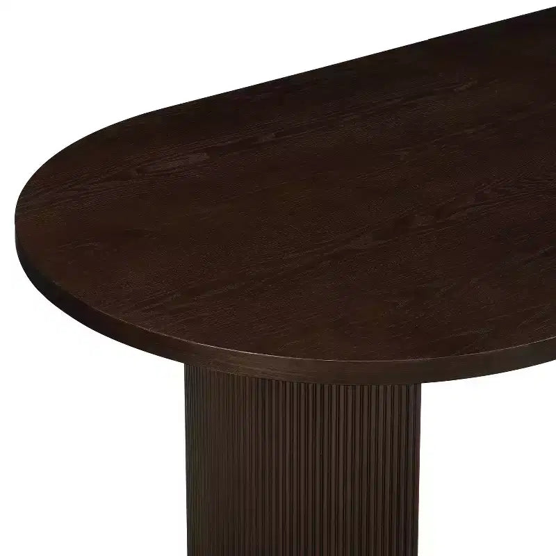 Ensemble de salle à manger moderne 7 pièces Christopher Knight Home Anand en bois d'hévéa avec revêtement en lin et table ovale à piédestal