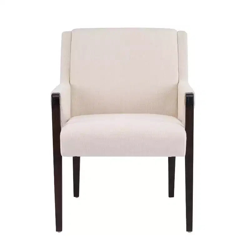 Ensemble de salle à manger moderne 7 pièces Christopher Knight Home Anand en bois d'hévéa avec revêtement en lin et table ovale à piédestal