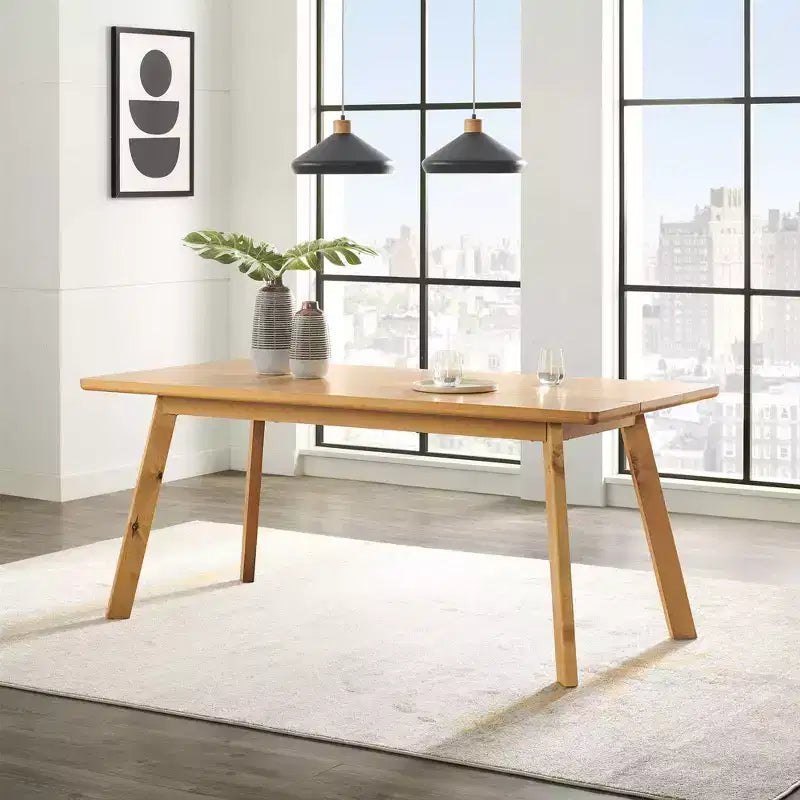 73" Shelburne Dining Table Warm Natural