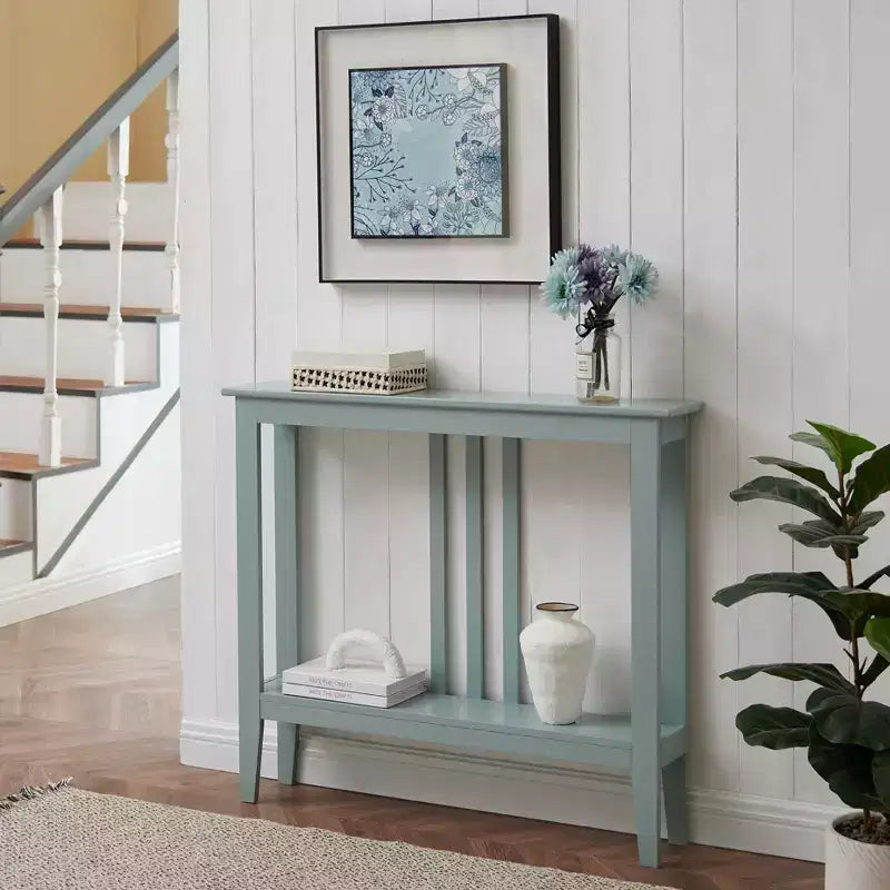 Console étroite avec étagères pour entrée, couloir ou salon