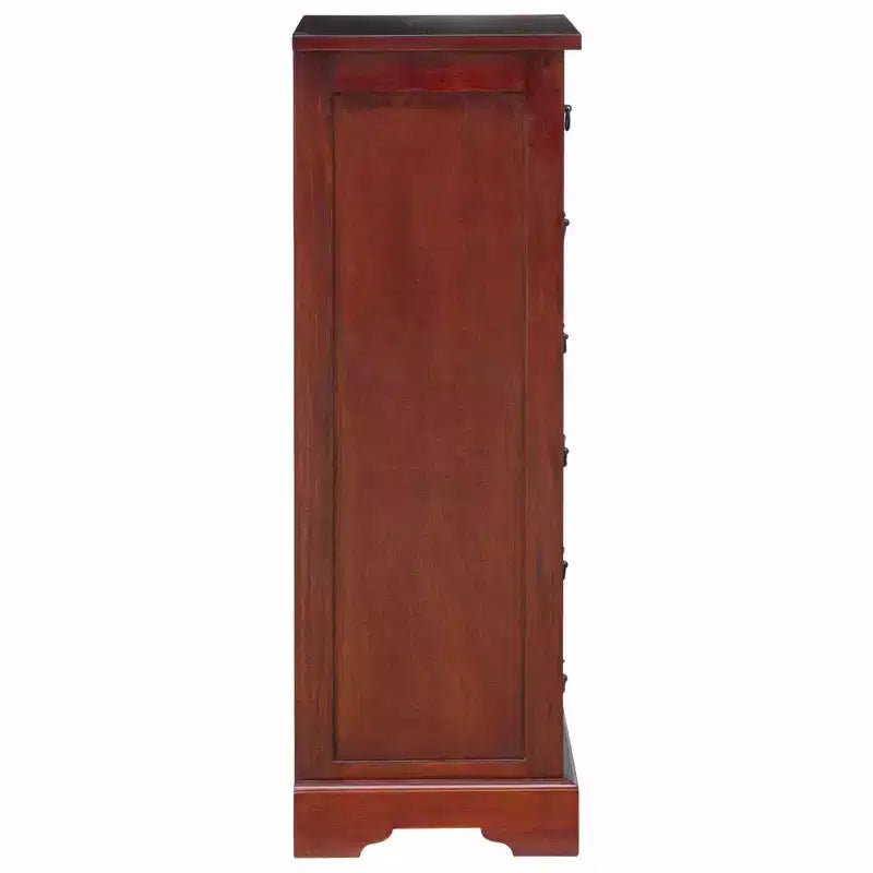 Commode, bois d’acajou massif marron, 17,72 x 13,78 x 39,57