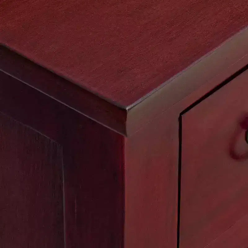Commode, bois d’acajou massif marron, 17,72 x 13,78 x 39,57