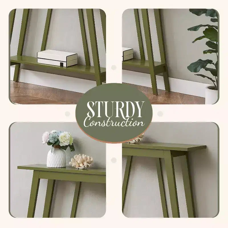 Kings Brand Furniture – Console étroite avec étagère de rangement pour couloir, entrée, vestibule, salon