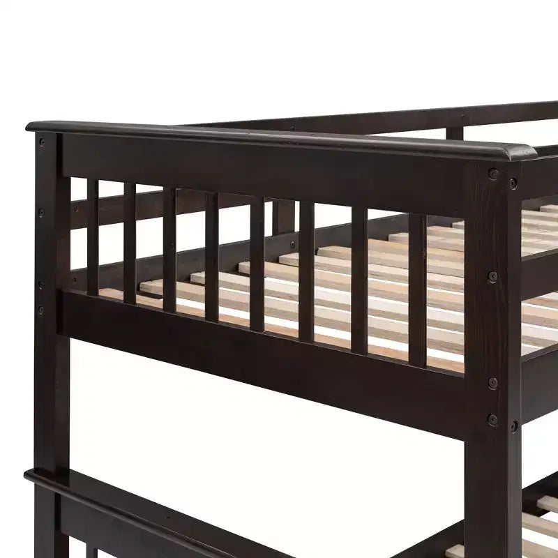 Lit superposé avec escalier, couchage double supérieur et couchage double inférieur, avec tiroir, rangement et garde-corps pour chambre à coucher, dortoir, pour adultes, couleur blanche