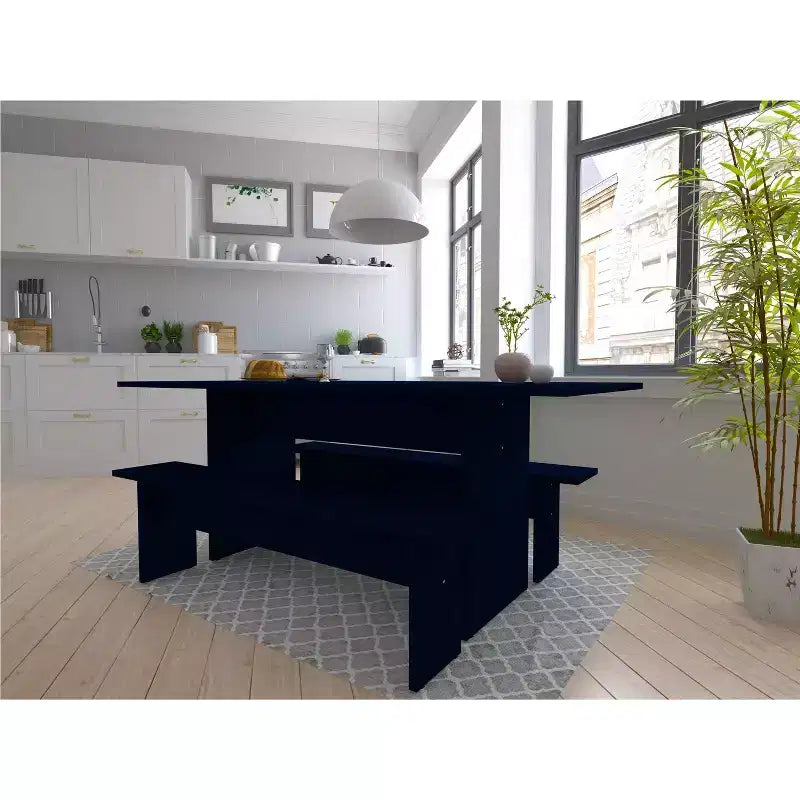 Ensemble de salle à manger moderne 3 pièces Nomad de 172,5 cm - Manhattan Comfort