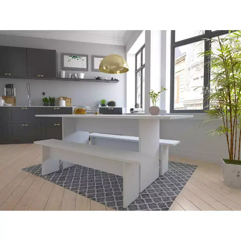 Ensemble de salle à manger moderne 3 pièces Nomad de 172,5 cm - Manhattan Comfort