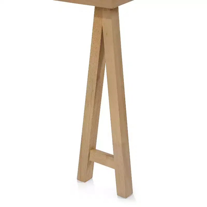GDFStudio Hampton Ensemble de salle à manger 7 pièces en bois d'hévéa rembourré de style moderne du milieu du siècle