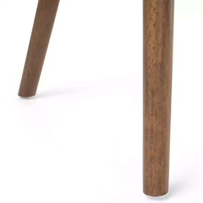 GDFStudio Hampton Ensemble de salle à manger 7 pièces en bois d'hévéa rembourré de style moderne du milieu du siècle