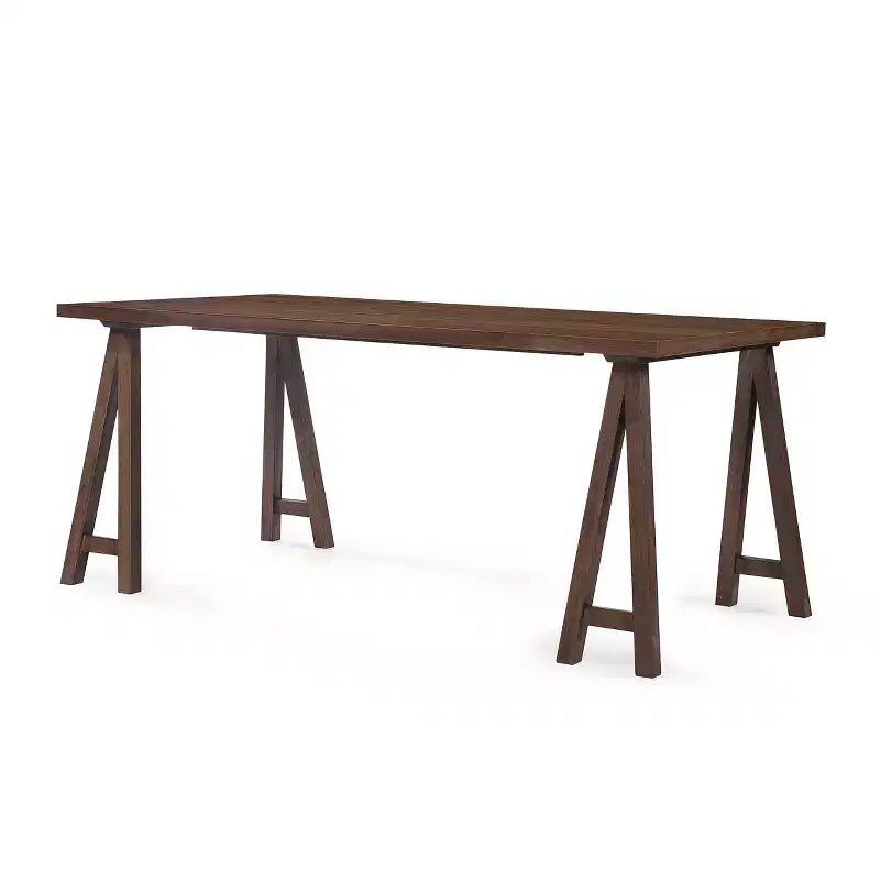 GDFStudio Hampton Ensemble de salle à manger 7 pièces en bois d'hévéa rembourré de style moderne du milieu du siècle