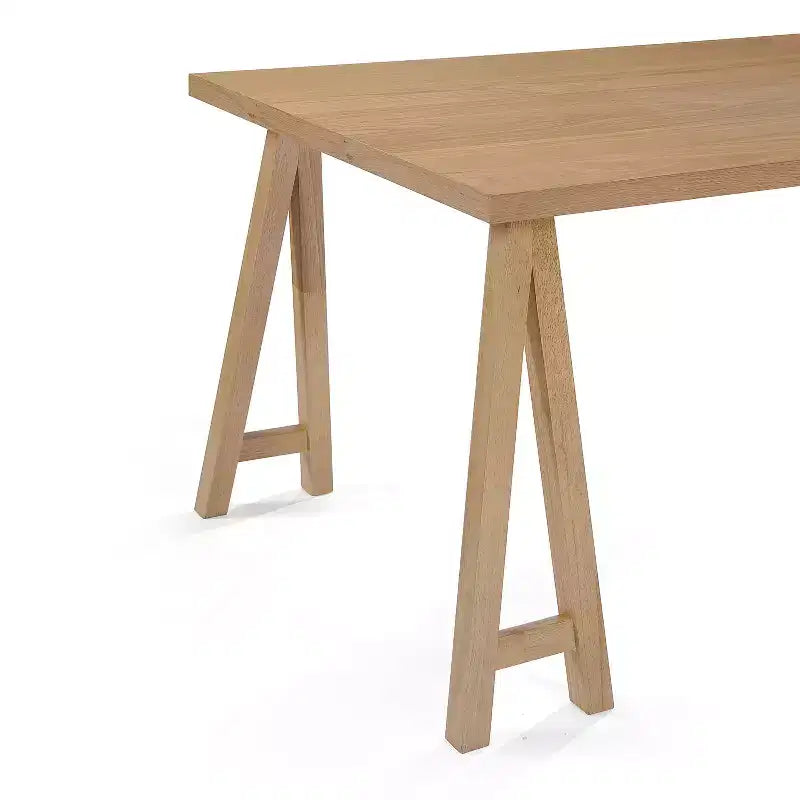 GDFStudio Hampton Ensemble de salle à manger 7 pièces en bois d'hévéa rembourré de style moderne du milieu du siècle