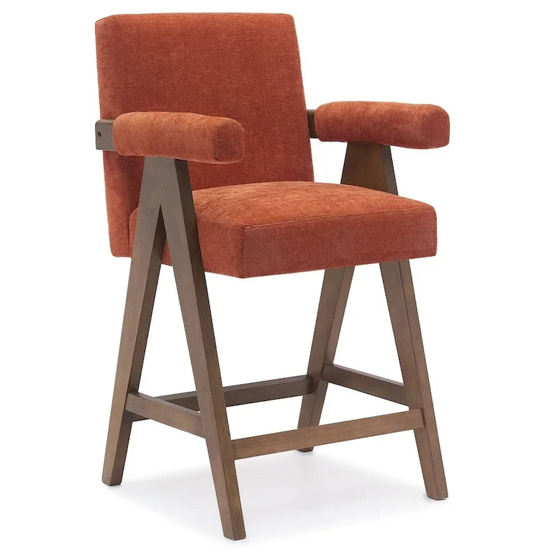 Tabouret de comptoir rembourré contemporain, unité
