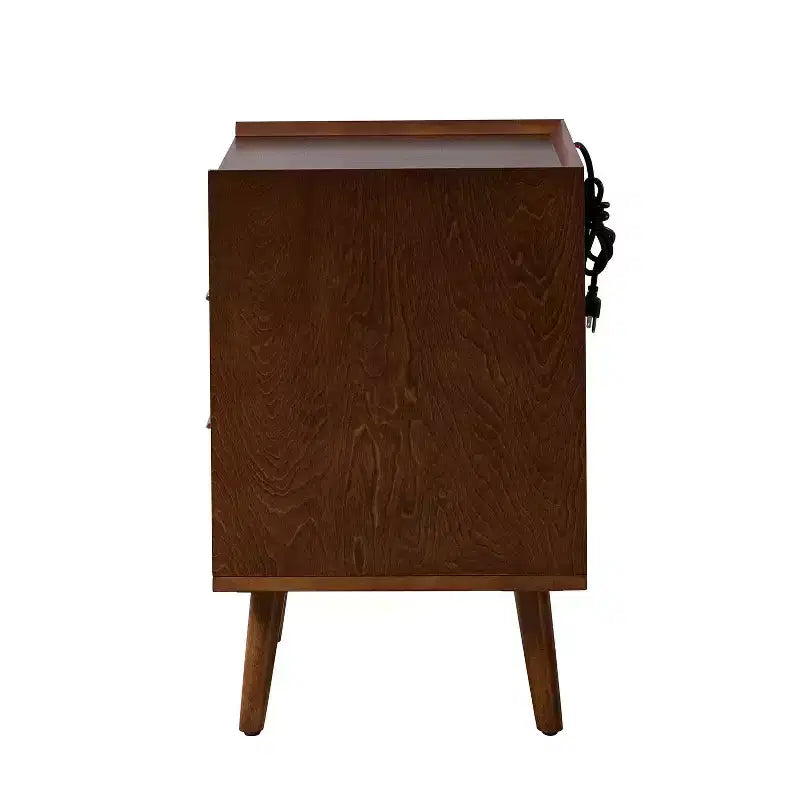 Lot de 2 tables d'appoint Janet à 3 tiroirs avec station de charge | KARAT HOME