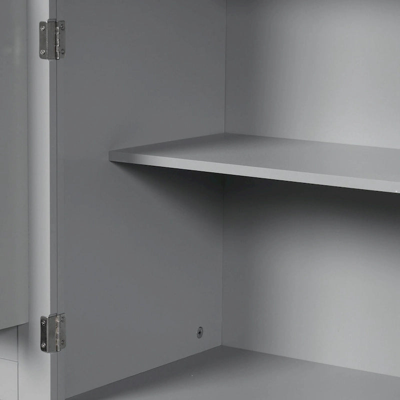Meuble de rangement pour salle de bain avec portes et tiroir