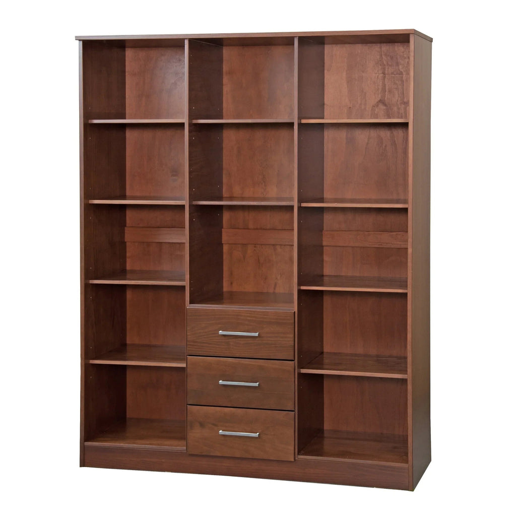 Palace Imports Armoire Cosmo 3 portes 100 % bois massif avec portes en bois massif ou portes miroir