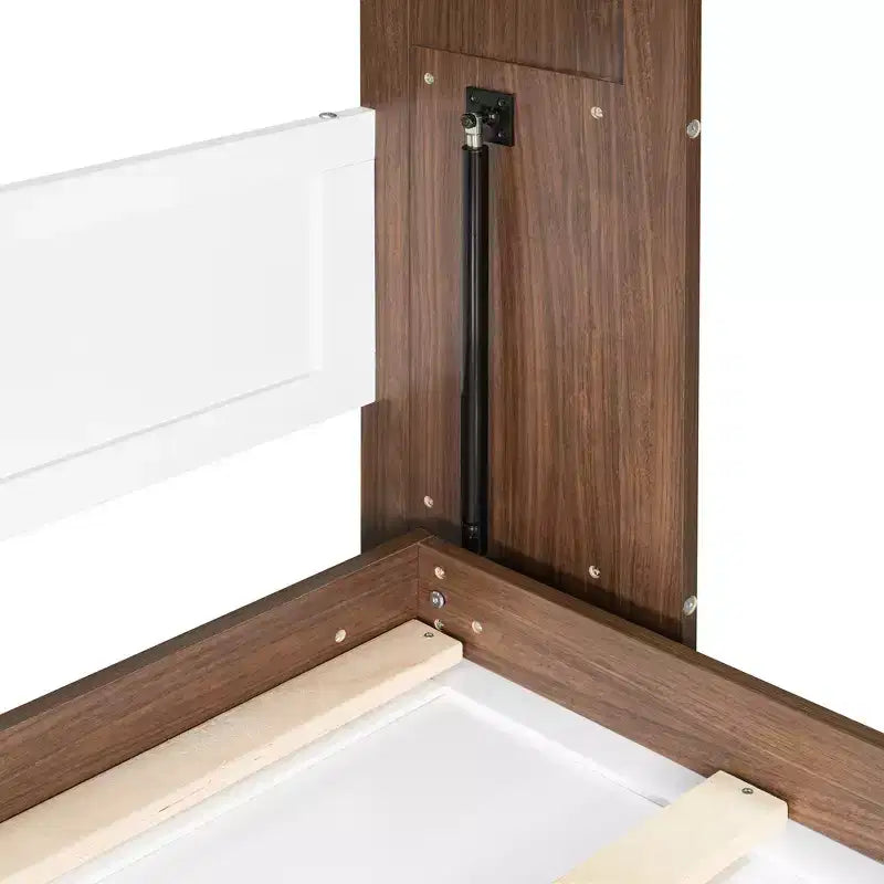 Lit escamotable pleine grandeur, lit mural en bois pleine armoire avec bureau pliable, lit mural pliant pour chambre d'amis/bureau