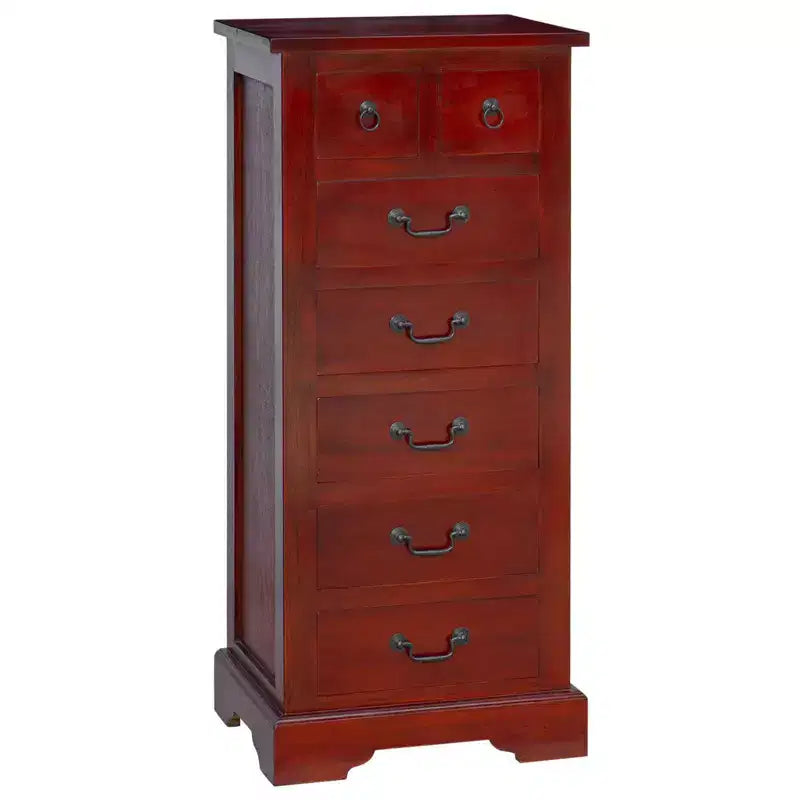 Commode, bois d’acajou massif marron, 17,72 x 13,78 x 39,57