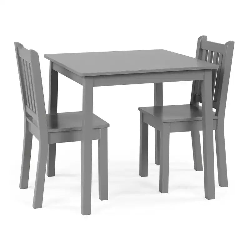 Ensemble table et chaises en bois 3 pièces pour enfants - Humble Crew