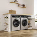 82.6'' Plan de travail pour buanderie avec étagère réglable et tiroir, plan de travail pour lave-linge sèche-linge pour buanderie